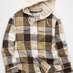 AE Hooded Flannel Shirt
